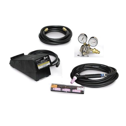 Miller multimatic 200 tig torch contractor kit wth foot control (301287) new! for sale