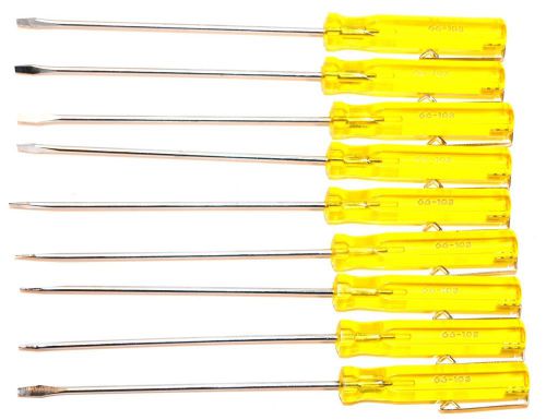 9 nos stanley usa 3/32x4&#034; blade standard tip pocket screwdriver #66-103a for sale