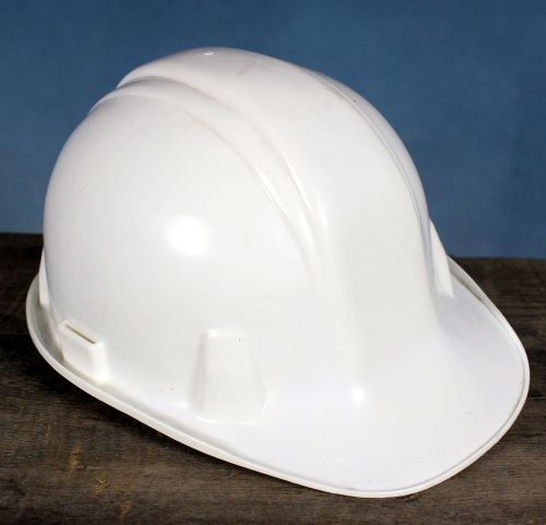Norton White Helmet Hard Hat Skull Cap #410 Adjustable USA Made Vintage