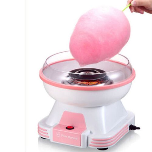 Electric mini cotton candy maker machine sugar home kit 500w kids gift 220v pink for sale