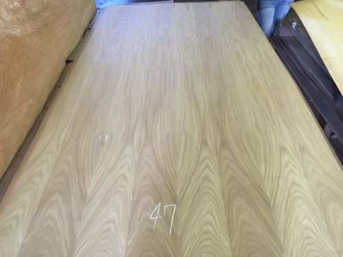Wood Veneer White Oak 46x90 1pcs total 10Mil Paper Backed  &#034;EXOTIC&#034; BRP 47