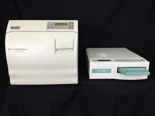 Scican statim 2000 and midmark m11 &#034;newstyle&#034; quality sterilizer set #2 for sale