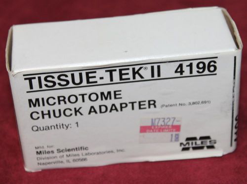 New Tissue-Tek II 4196 Microtome Chuck Adapter NIB Microscope Free Shipping!