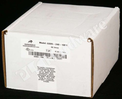 New Sealed Automation Direct GSD5-240-10N4 IronHorse DC Drive 90/180V 1/8-2HP