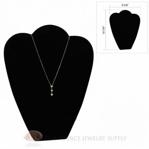 10 7/8&#034; Black Velvet Padded Pendant Jewelry Necklace Display Easel Presentation