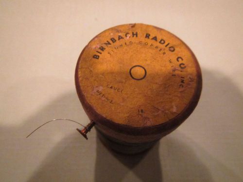 birnbach radio coil wire spool tinned copper wire vintage wire wood antique HAM