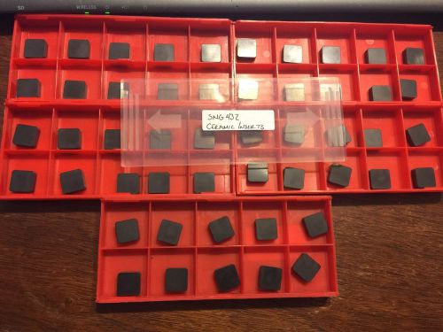 Lot of SNG 432 Ceramic Inserts  (50 NEW INSERTS)