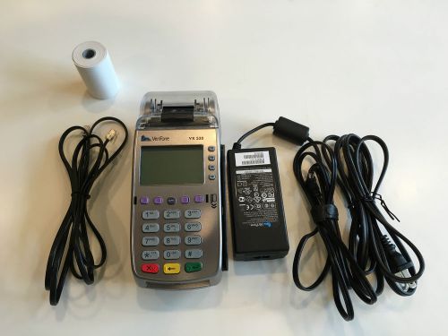 VeriFone VX 520 EMV Credit Card Terminal (M252-753-03-NAA-3) - Excellent Cond.