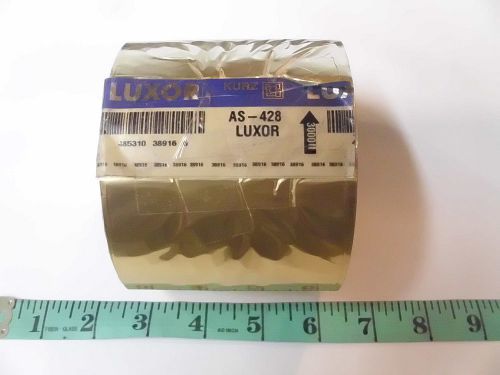 Kurz LUXOR 3 1/4&#034; x 3000&#039; Satin Gold Heat Transfer Foil Stamping Paper AS-428