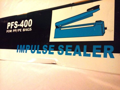 New 16&#034; Impulse Aluminum Sealer Manual Poly Plastic Bag Hand Heat Closer Machine