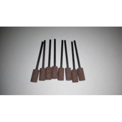 New Dental Abrasive Stone Polishing Burs Cylinder 8pcs