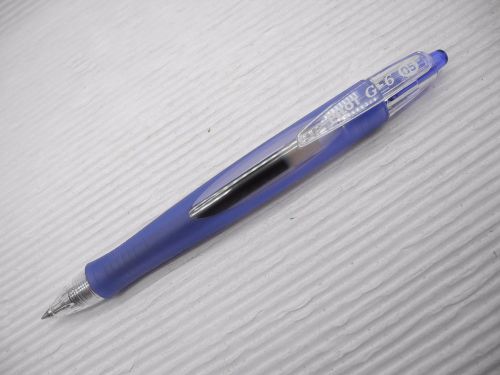 1 X Pilot G-6 0.5mm extra fine gel ink roller ball pen Blue(Japan)