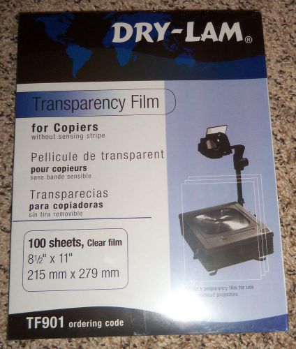 Transparency film for overhead projectors. for copiers and laser jet printers