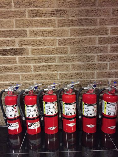 Fire extinguisher 5lbs 5# abc new cert tag lot of 6 nice for sale
