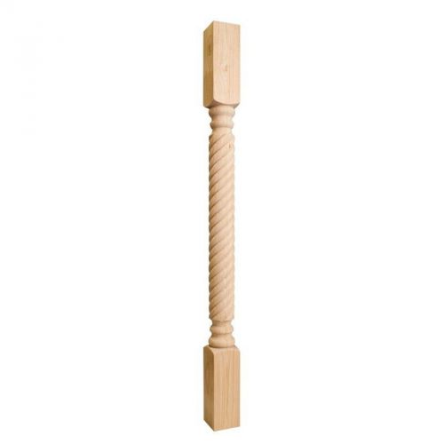 3&#034; x 3&#034; x 42&#034;-Wood Post with Rope Pattern (Island Leg)# P3-3-42RW