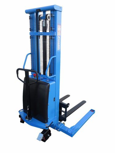 Eoslift semi electric straddle stacker/powered lift 3300 lb. 118&#034; raised height for sale