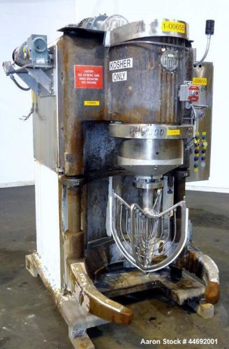 Used- AMF Glen 340 Quart (85 Gallon) Planetary Mixer. Speed range 45 to 330 rpm.