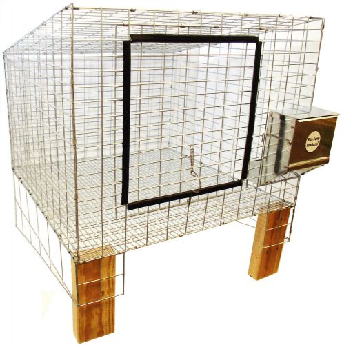 1 rite farm products complete 24&#034;x24&#034; wire rabbit cage bunny indoor outdoor meat for sale