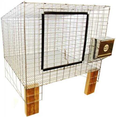 1 rite farm products complete 24&#034;x24&#034; wire rabbit cage bunny indoor outdoor meat for sale