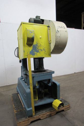Rouselle no. 3f 25 ton obi mechanical punch press 2&#034; stroke 15&#034; throat 1hp for sale