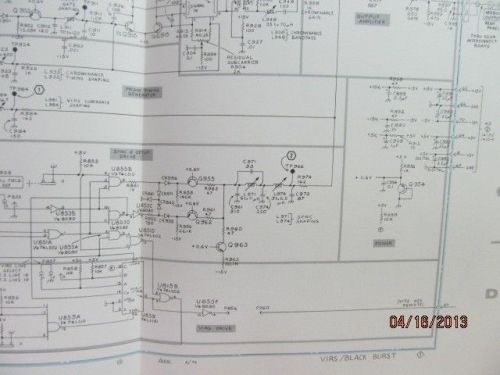 TEKTRONIX TSG4 NTSC Black Burst Test SG Module Instruction Manual/schematic