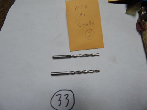 Ntd  # 1 size  high speed taper pin  machine drill/reamer lot of 2 pcs for sale
