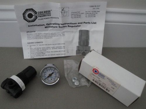 Coilhose® pneumatics mr1-g53 1/8” mini regulator w/ gauge for sale