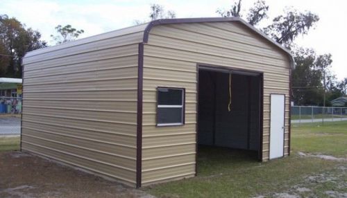 18 x 21 x 9 Metal Building Delivered/Installed - One car garage &amp; storage space