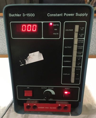 BUCHLER Constant Power Supply 3-1500 FREE SHIPPING Used