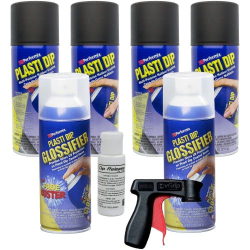 Gloss black plasti dip wheels kit - liquid wrap rubber coating aerosol spray can for sale