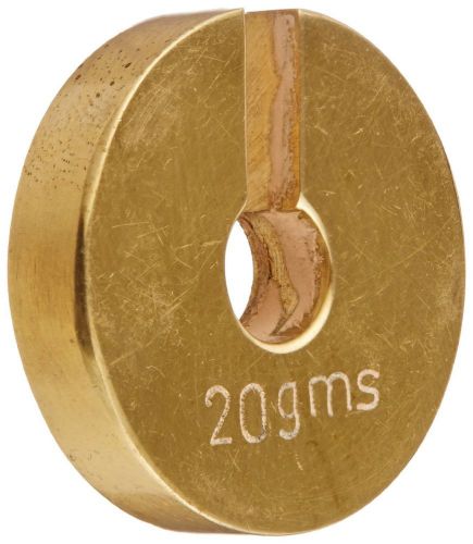 Ajax Scientific Brass Material Slotted Weight 20 Grams and For Calibration