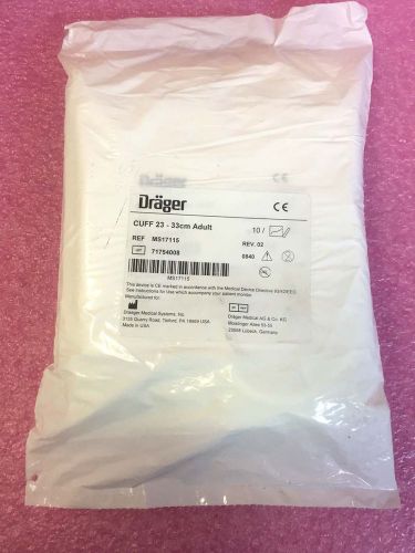 Drager Siemens MS17115 Blood Pressure Cuffs  23 - 33 cm Adult  bag of 10