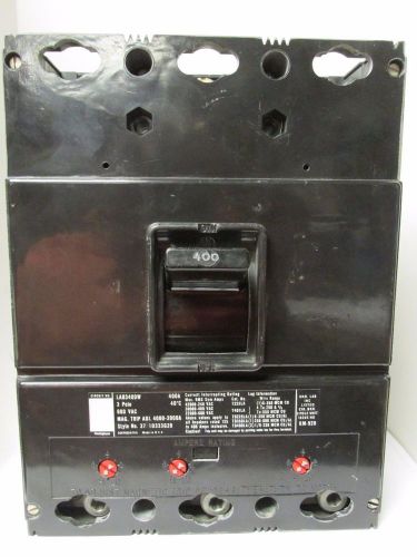 Westinghouse 3 pole 400 amp circuit breaker lab3400w ....... uf-21 for sale