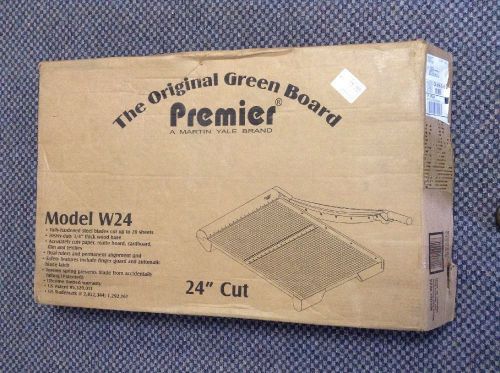 Paper Trimmer W24 Heavy-Duty Green Wood By Martin Yale Industries