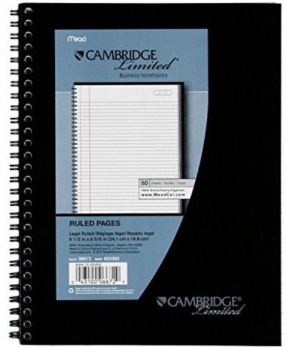 3 Pack of Mead Cambridge Wirebound Business Notebook, Legal Rule, 6 5/8 x 9 1/2