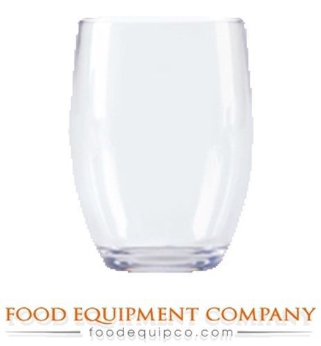 GET Enterprises SW-1461-CL 12 oz. San Plastic Stemless Beverage Glass  -...