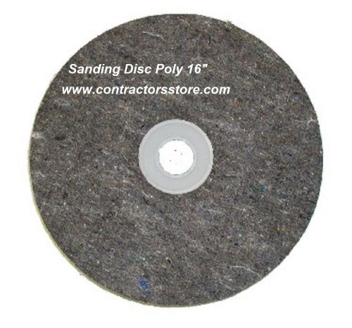 Sanding disc poly 16&#034; fm floor machine prep tool for wood &amp; concrete for sale