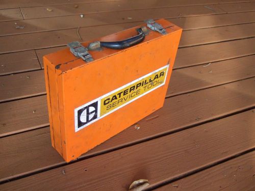 CATERPILLAR Service Tool Box Case toolbox only carrying handle parts vtg Cat