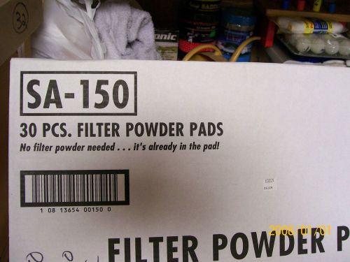 S A 150 PRE-POWDERED FILTER POWDER PADS -30 PCs.