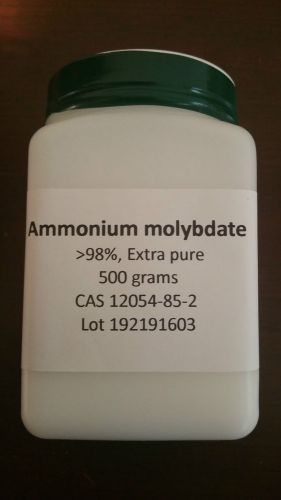 Ammonium moybdate, &lt;98%, Extra pure, 500 gm