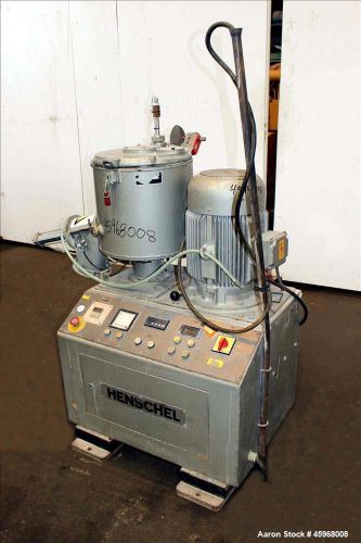 Used- henschel high intensive mixer, model fm40d, 40 liter (1.4 cubic feet) capa for sale