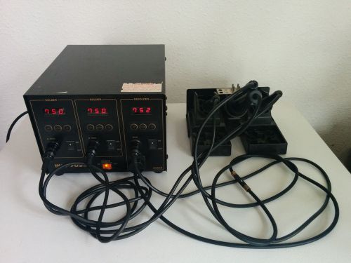 Hakko 703 rework soldering station w/ hakko 807 &amp; 2 irons for sale