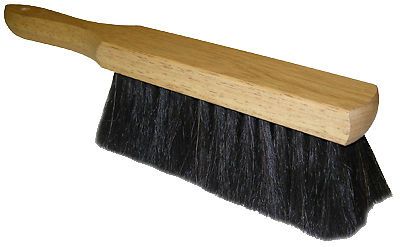 Quickie mfg bench brush, horsehair &amp; wood, 13.5-in. for sale
