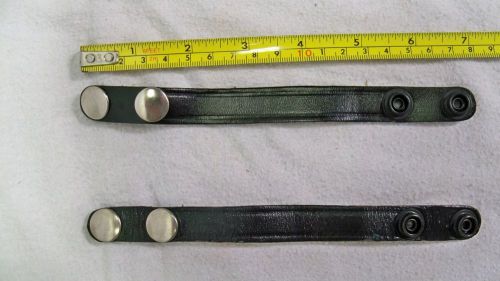 Set of Two (2) Genuine Leather Belt Keeper For Police Or Security Personnel