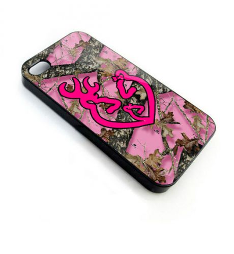 pink browning deer cover Smartphone iPhone 4,5,6 Samsung Galaxy