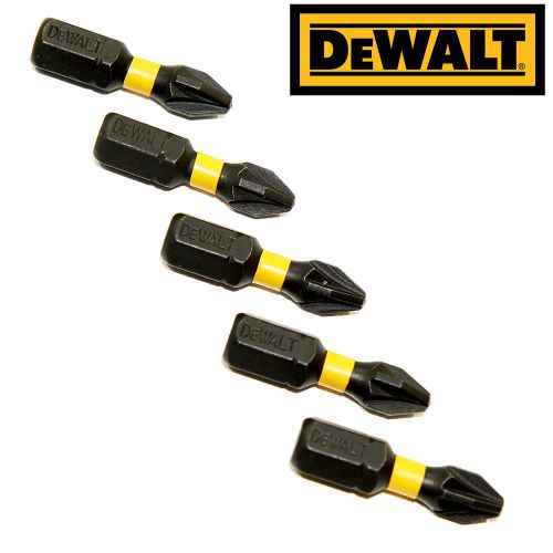Dewalt pz2 extreme impact torsion pozi 2 screwdriver bits 25mm x5 bits dt7387t for sale