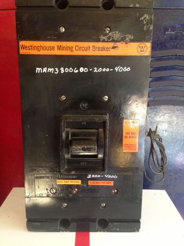 Westinghouse MAM3800 Mining Circuit Breaker