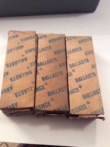 (3) Advance L-140F-TP Ballasts for one F40T12 Lamp 120 Volts NEW!! Free Shipping