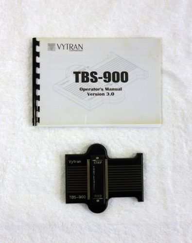 Vytran tbs-900 quality fiber &#034;tight buffer&#034; stripper w/ manual 3.0 version~$599 for sale