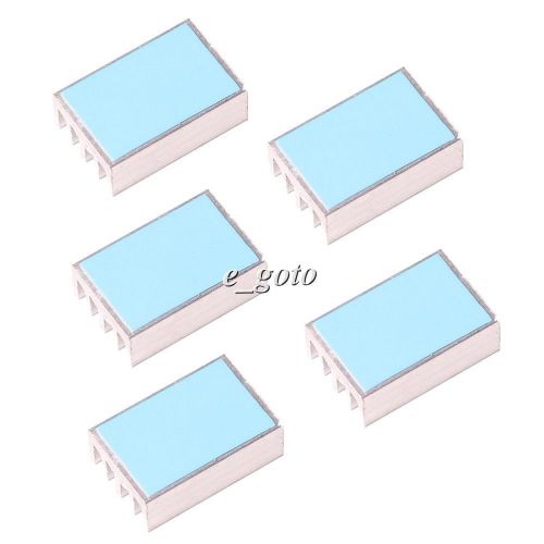 5pcs ic heat sink aluminum 20*13*7mm 20x13x7mm cooling fin 3m8810 adhesive for sale